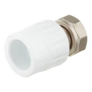 Муфта полипропиленовая с накидной гайкой 25 мм х 3/4 ВР(г)