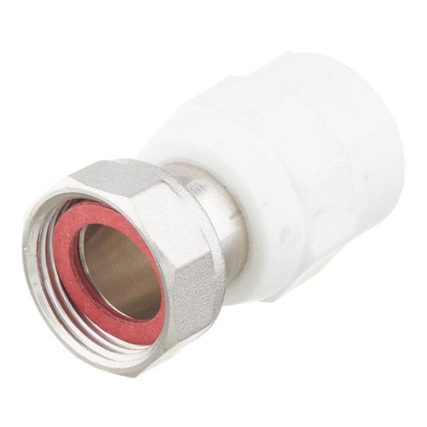 Муфта полипропиленовая VALTEC (VTp.708.0.02005) с накидной гайкой 20 мм х 3/4 ВР(г)
