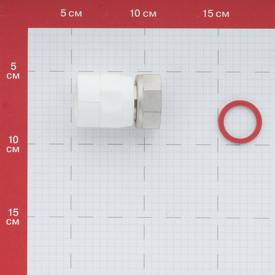 Муфта полипропиленовая VALTEC (VTp.708.0.02506) с накидной гайкой 25 мм х 1 ВР(г) Муфта полипропиленовая VALTEC (VTp.708.0.02506) с накидной гайкой 25 мм х 1 ВР(г)