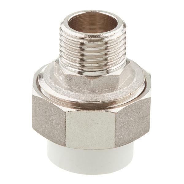 Муфта полипропиленовая VALTEC (VTp.761.0.02004) разъемная (американка) 20 мм х 1/2 НР(ш) Муфта полипропиленовая VALTEC (VTp.761.0.02004) разъемная (американка) 20 мм х 1/2 НР(ш)