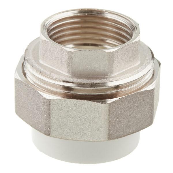 Муфта полипропиленовая VALTEC (VTp.762.0.03206) разъемная (американка) 32 мм х 1 ВР(г)