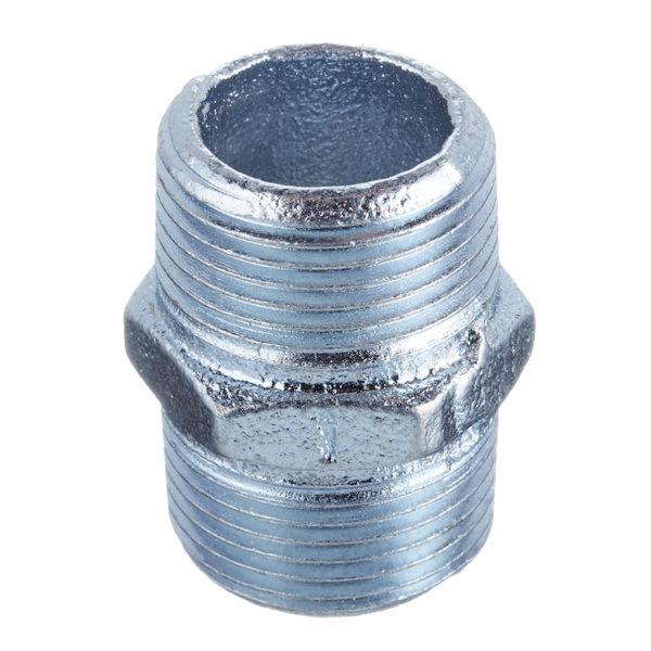 Ниппель Gebo (280-6V) 1 НР(ш) х 1 НР(ш) чугунный оцинкованный Ниппель Gebo (280-6V) 1 НР(ш) х 1 НР(ш) чугунный оцинкованный