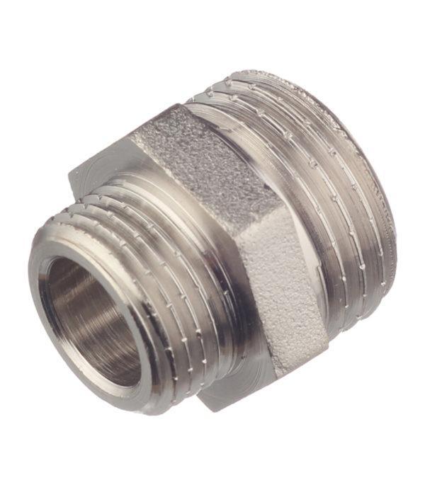 Ниппель переходной VALTEC (VTr.580.N.0403) 1/2 НР(ш) х 3/8 НР(ш) латунный