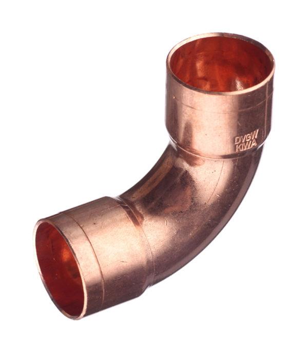 Отвод двухраструбный Viega под внутреннюю пайку 22 мм 90° медная