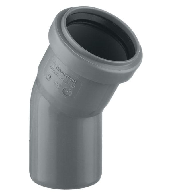 Отвод Pro Aqua Comfort d50 мм 30° пластиковый для внутренней канализации