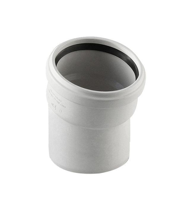 Отвод Pro Aqua Stilte Plus d110 мм 15° пластиковый шумопоглощающий для внутренней канализации