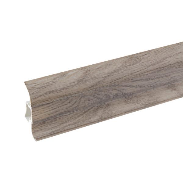 Плинтус ПВХ Winart 58 мм дуб альба 2500 мм S-профиль с кабель-каналом