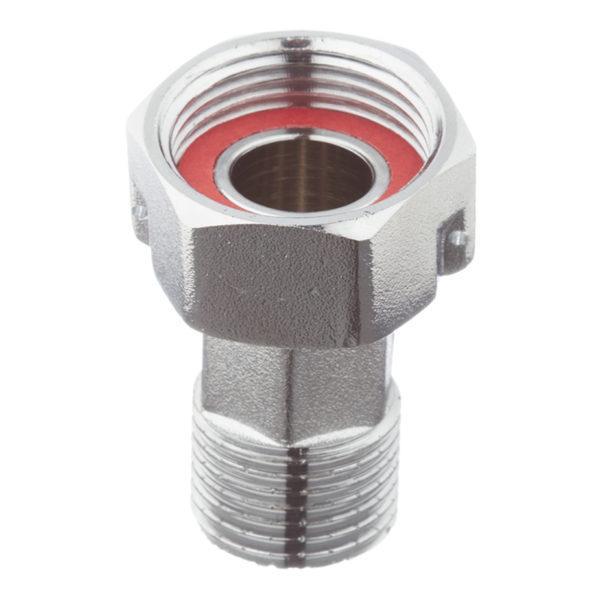 Полусгон VALTEC (VTr.611.N.0004) 1/2 НР(ш) с накидной гайкой латунный