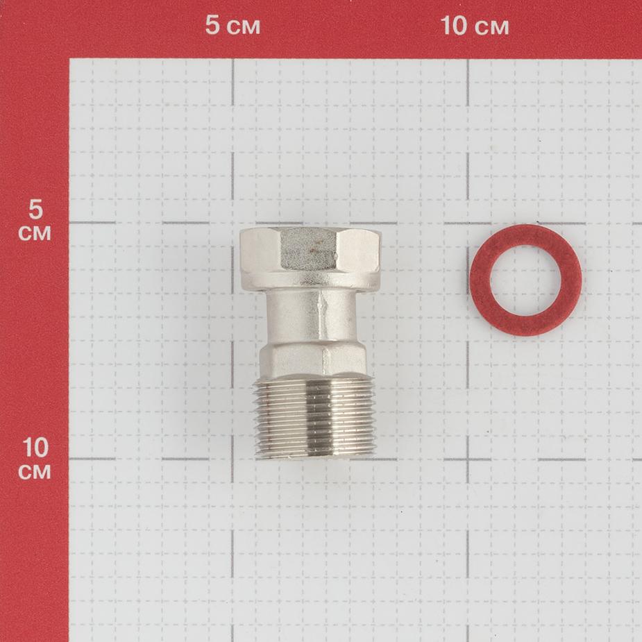 Полусгон VALTEC (VTr.613.N.0505) 3/4 ВР(г) х 3/4 НР(ш) с накидной гайкой латунный Полусгон VALTEC (VTr.613.N.0505) 3/4 ВР(г) х 3/4 НР(ш) с накидной гайкой латунный