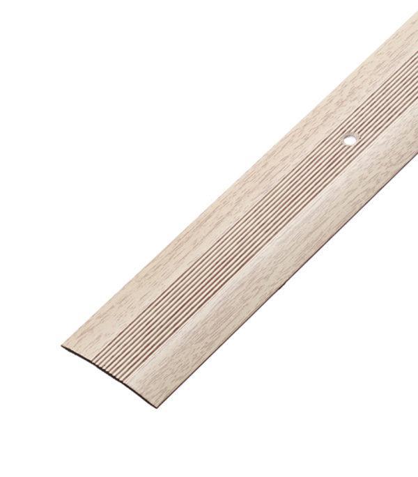 Порог стыкоперекрывающий 40х1800 мм дуб беленый