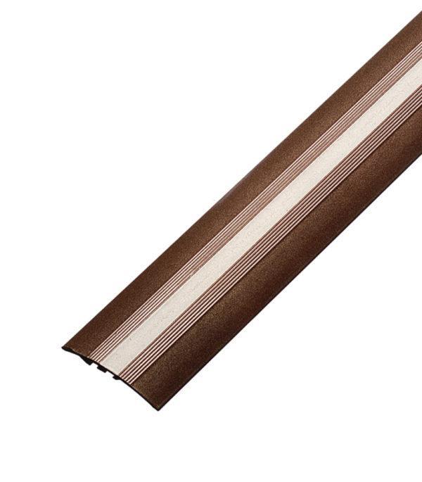 Порог стыкоперекрывающий разноуровневый 40х1800 мм перепад до 8 мм медь