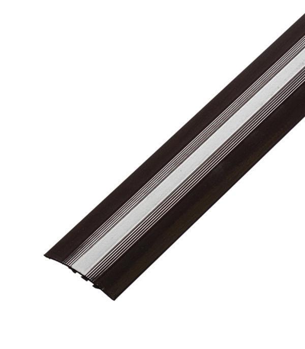 Порог стыкоперекрывающий разноуровневый 40х1800 мм перепад до 8 мм венге