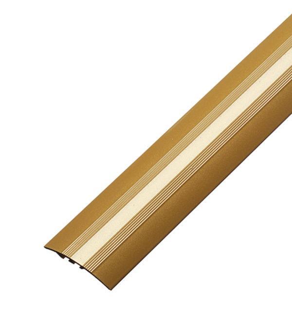 Порог стыкоперекрывающий разноуровневый 40х1800 мм перепад до 8 мм золото