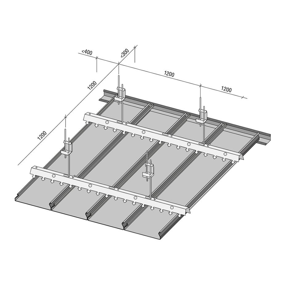 Рейка сплошная S-дизайн 3 м 25AS белая матовая Рейка сплошная S-дизайн 3 м 25AS белая матовая