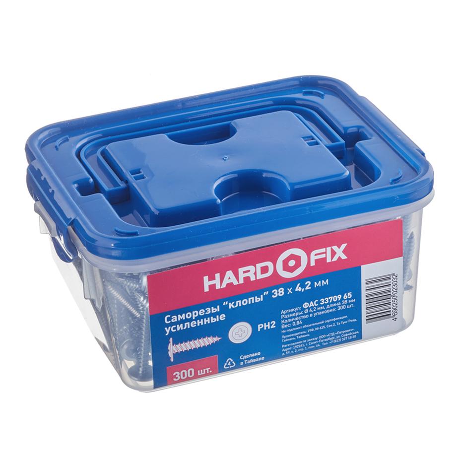 Саморезы клопы 38x4,2 мм усиленные Hard-Fix/Wenzo (300 шт.) Саморезы клопы 38x4,2 мм усиленные Hard-Fix/Wenzo (300 шт.)