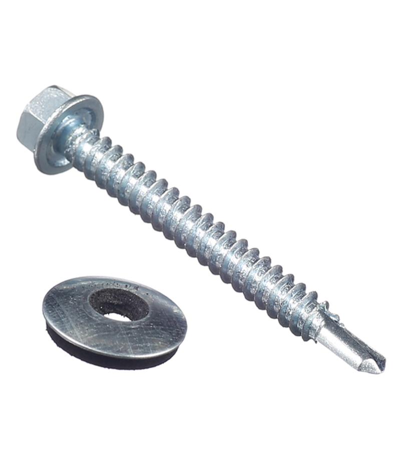 Саморезы кровельные с буром 51х5.5 мм оцинкованные (35 шт.) Саморезы кровельные с буром 51х5.5 мм оцинкованные (35 шт.)