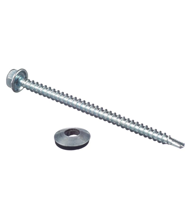 Саморезы кровельные с буром 80х4.8 мм оцинкованные (150 шт.) Саморезы кровельные с буром 80х4.8 мм оцинкованные (150 шт.)