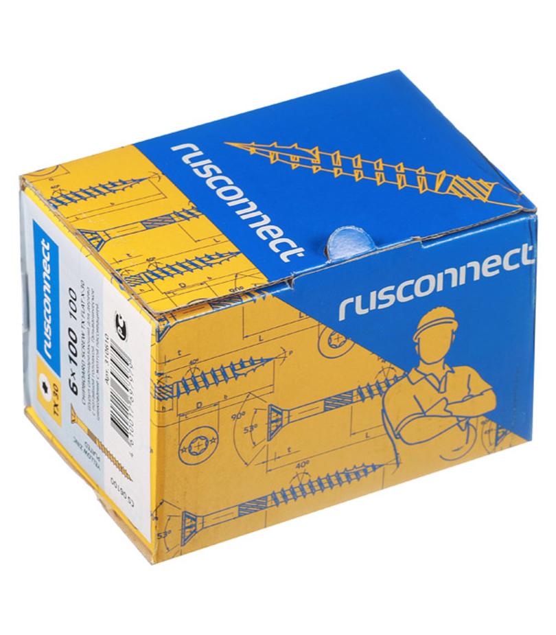 Саморезы по дереву 6.0x100 мм потайная головка конструкционный (100 шт.) Саморезы по дереву 6.0x100 мм потайная головка конструкционный (100 шт.)