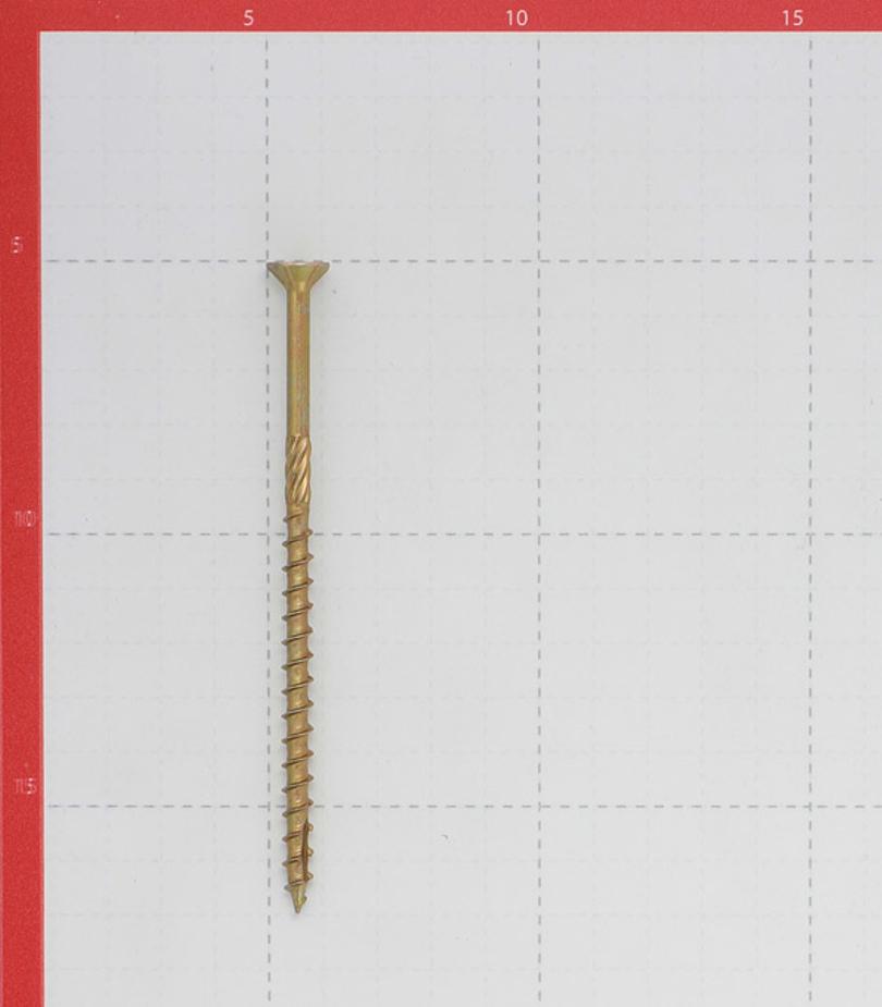 Саморезы по дереву 6.0x120 мм потайная головка конструкционный (4 шт.) Саморезы по дереву 6.0x120 мм потайная головка конструкционный (4 шт.)