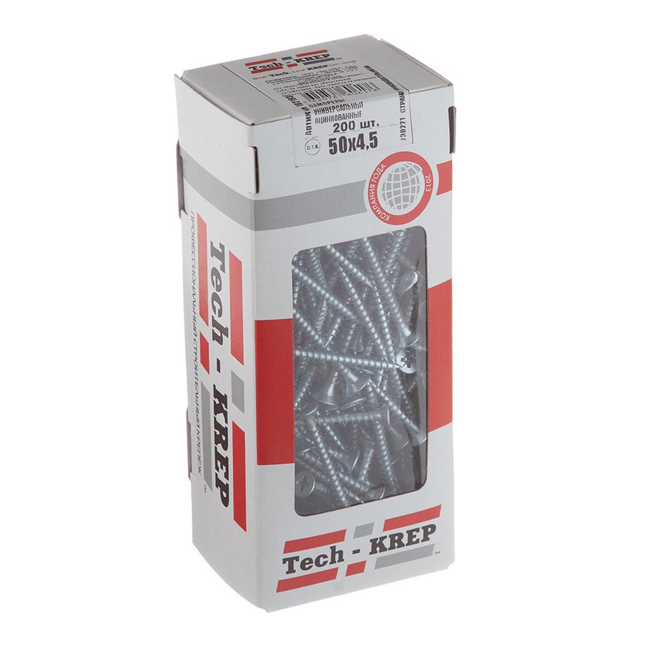 Саморезы универсальные 50x4,5 мм оцинкованные (200 шт.) Саморезы универсальные 50x4,5 мм оцинкованные (200 шт.)