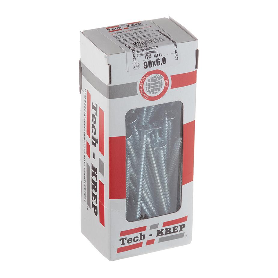 Саморезы универсальные 90x6,0 мм оцинкованные (50 шт.) Саморезы универсальные 90x6,0 мм оцинкованные (50 шт.)