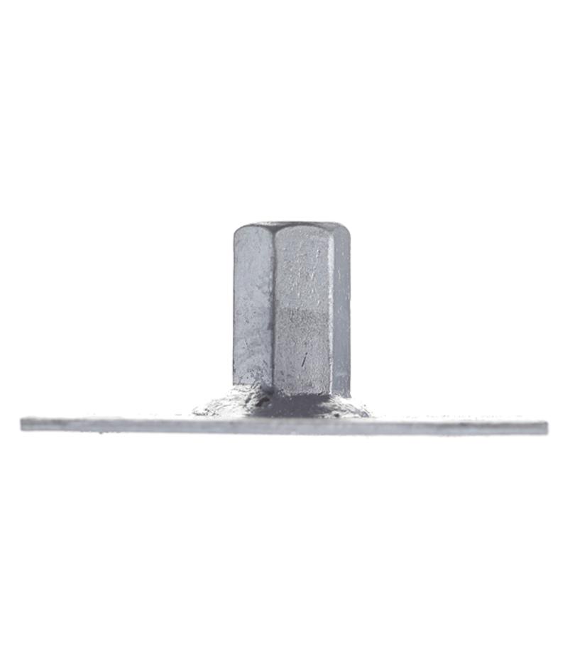 Шайба с муфтой оцинкованная М8 60х60х2 мм Шайба с муфтой оцинкованная М8 60х60х2 мм