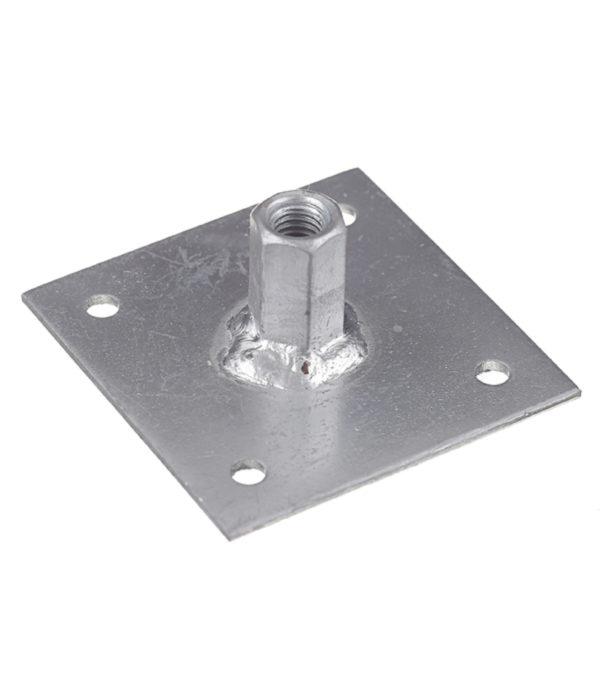 Шайба с муфтой оцинкованная М8 60х60х2 мм Шайба с муфтой оцинкованная М8 60х60х2 мм