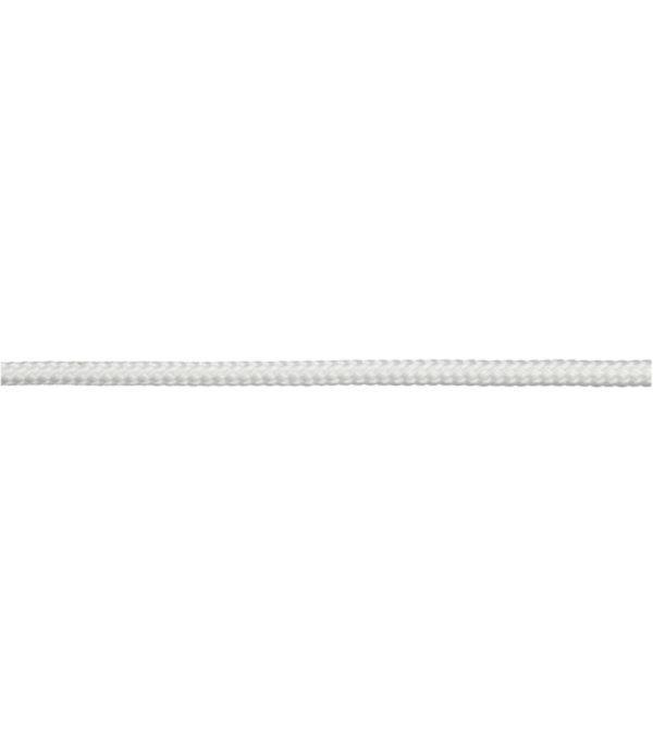 Шнур плетеный полипропиленовый 8 прядей белый d1,7 мм 20 м для жалюзи