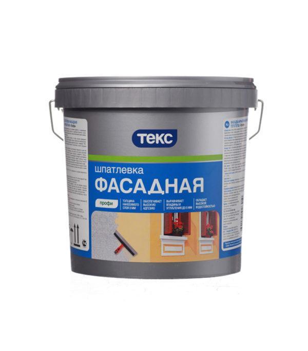 Шпатлевка фасадная Текс Профи акрилатная 5 кг Шпатлевка фасадная Текс Профи акрилатная 5 кг