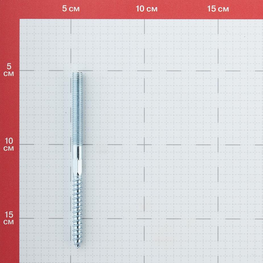 Шпилька сантехническая M8х120 мм оцинкованная (2 шт.) Шпилька сантехническая M8х120 мм оцинкованная (2 шт.)