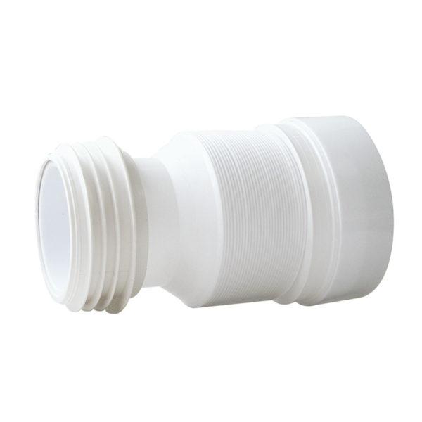 Слив для унитаза d110 мм пластиковый гофрированный для внутренней канализации