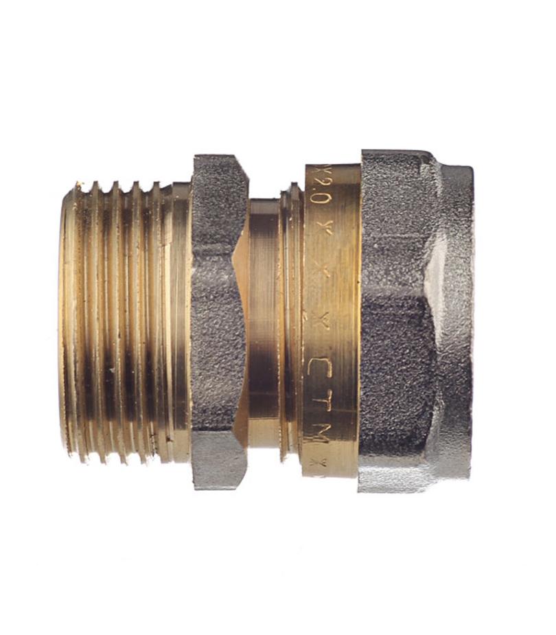 Соединитель прямой 20 обж(ц) х 3/4 НР(ш) Соединитель прямой 20 обж(ц) х 3/4 НР(ш)