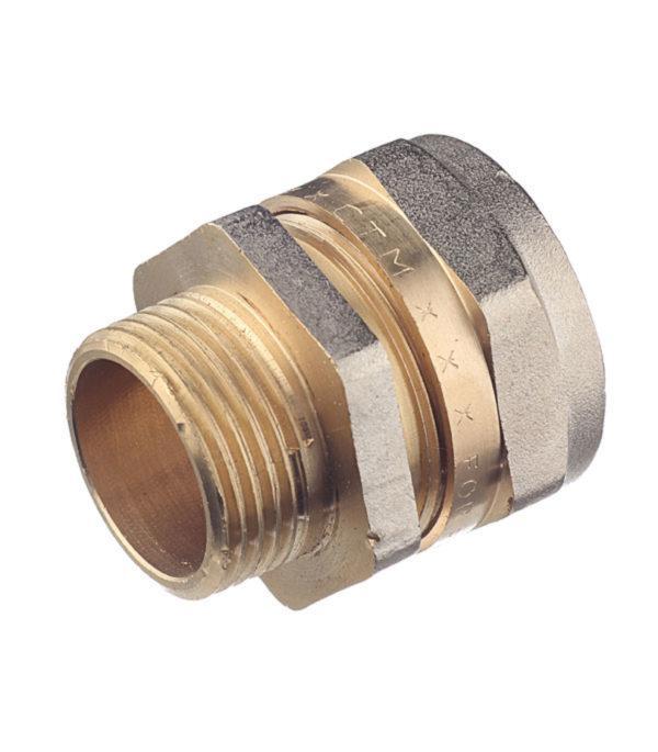 Соединитель прямой 26 обж(ц) х 3/4 НР(ш) Соединитель прямой 26 обж(ц) х 3/4 НР(ш)