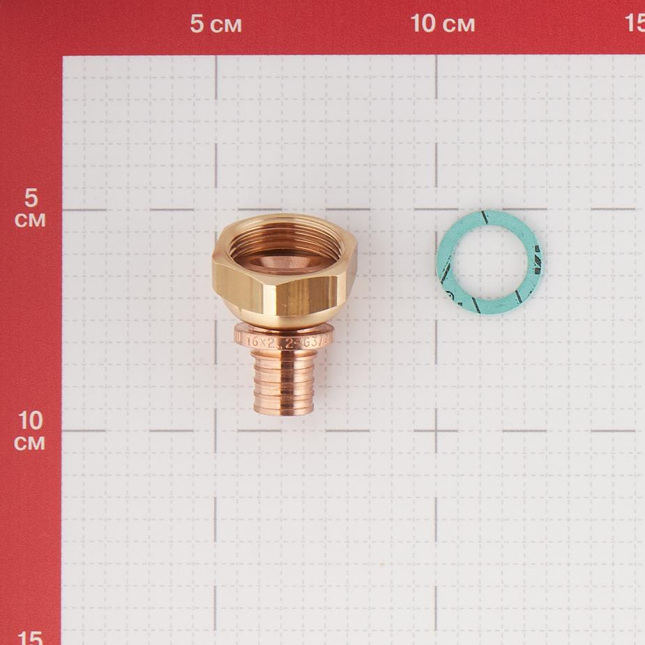 Соединитель прямой RX Rehau (13660761001) 16 мм х 3/4 ВР(г) с накидной гайкой Соединитель прямой RX Rehau (13660761001) 16 мм х 3/4 ВР(г) с накидной гайкой