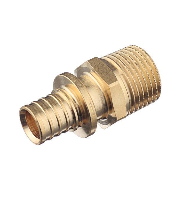 Соединитель прямой Stout (SFA-0001-001612) 16 мм х 1/2 НР(ш) латунный Соединитель прямой Stout (SFA-0001-001612) 16 мм х 1/2 НР(ш) латунный