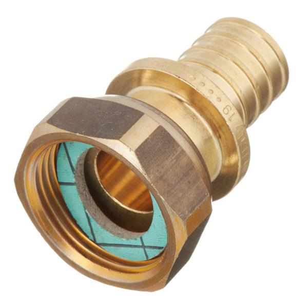 Соединитель прямой Stout (SFA-0019-002034) 20 мм х 3/4 ВР(г) с накидной гайкой латунный