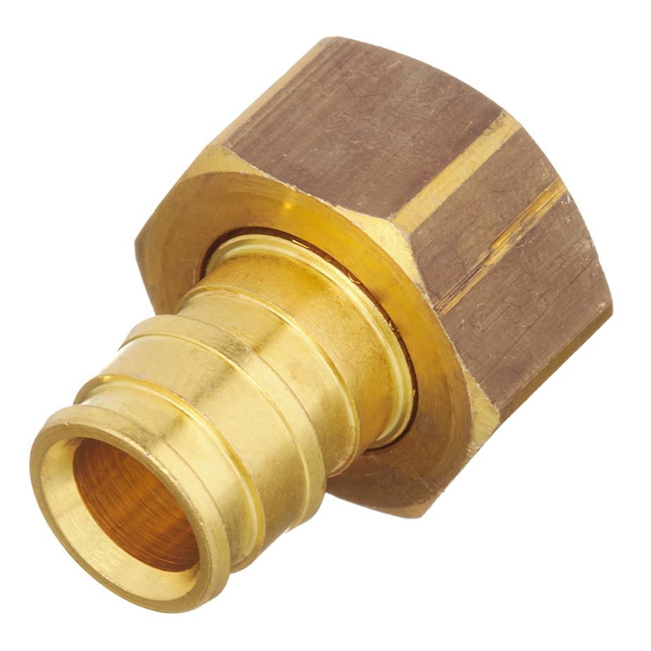 Соединитель прямой Uponor (1023014) 16 мм х 1/2 ВР(г) с накидной гайкой латунный Соединитель прямой Uponor (1023014) 16 мм х 1/2 ВР(г) с накидной гайкой латунный