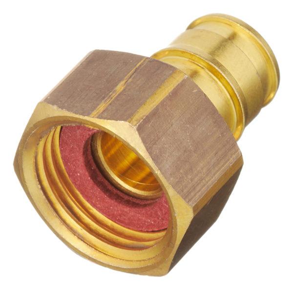 Соединитель прямой Uponor (1023014) 16 мм х 1/2 ВР(г) с накидной гайкой латунный Соединитель прямой Uponor (1023014) 16 мм х 1/2 ВР(г) с накидной гайкой латунный