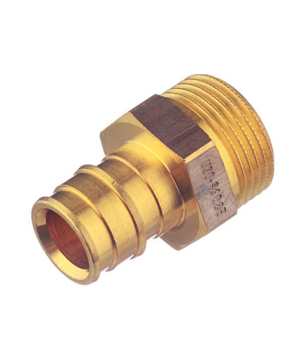 Соединитель прямой Uponor (1033438) 20 мм х 3/4 НР(ш) латунный