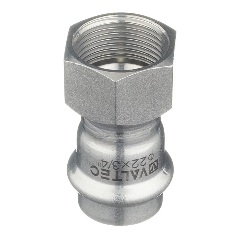 Соединитель VALTEC (VTi.902.I.002205) 22 мм х 3/4 ВР(г) нержавеющая сталь Соединитель VALTEC (VTi.902.I.002205) 22 мм х 3/4 ВР(г) нержавеющая сталь