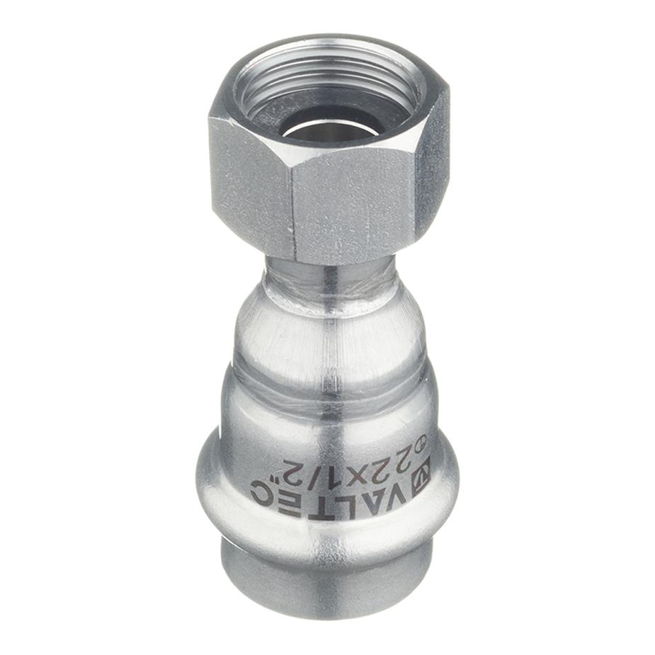 Соединитель VALTEC (VTi.908.I.002204) 22 мм х 1/2 ВР(г) нержавеющая сталь с накидной гайкой Соединитель VALTEC (VTi.908.I.002204) 22 мм х 1/2 ВР(г) нержавеющая сталь с накидной гайкой