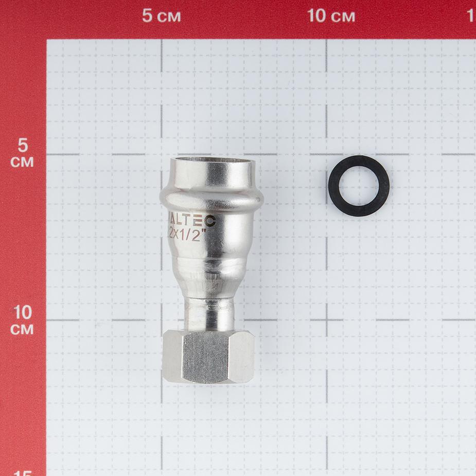 Соединитель VALTEC (VTi.908.I.002204) 22 мм х 1/2 ВР(г) нержавеющая сталь с накидной гайкой Соединитель VALTEC (VTi.908.I.002204) 22 мм х 1/2 ВР(г) нержавеющая сталь с накидной гайкой