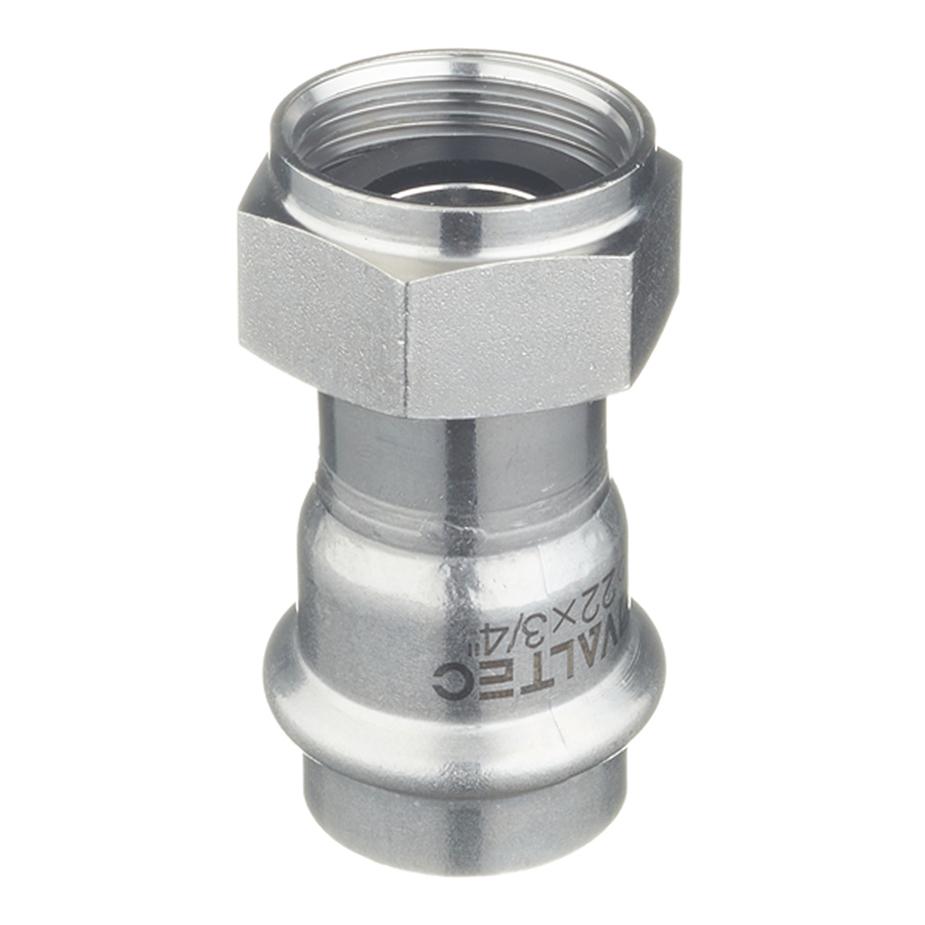 Соединитель VALTEC (VTi.908.I.002205) 22 мм х 3/4 ВР(г) нержавеющая сталь с накидной гайкой Соединитель VALTEC (VTi.908.I.002205) 22 мм х 3/4 ВР(г) нержавеющая сталь с накидной гайкой