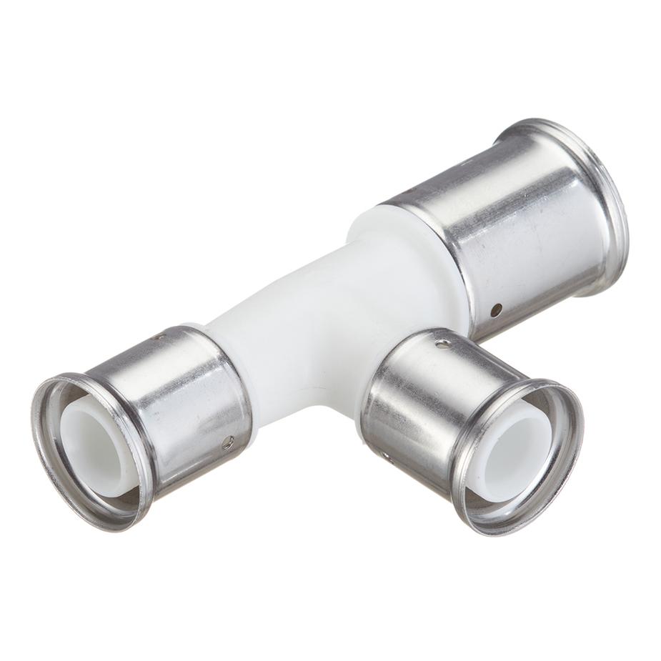 Тройник Henco (11PKW-322626) 32(пресс) х 26(пресс) х 26(пресс) белый PVDF Тройник Henco (11PKW-322626) 32(пресс) х 26(пресс) х 26(пресс) белый PVDF