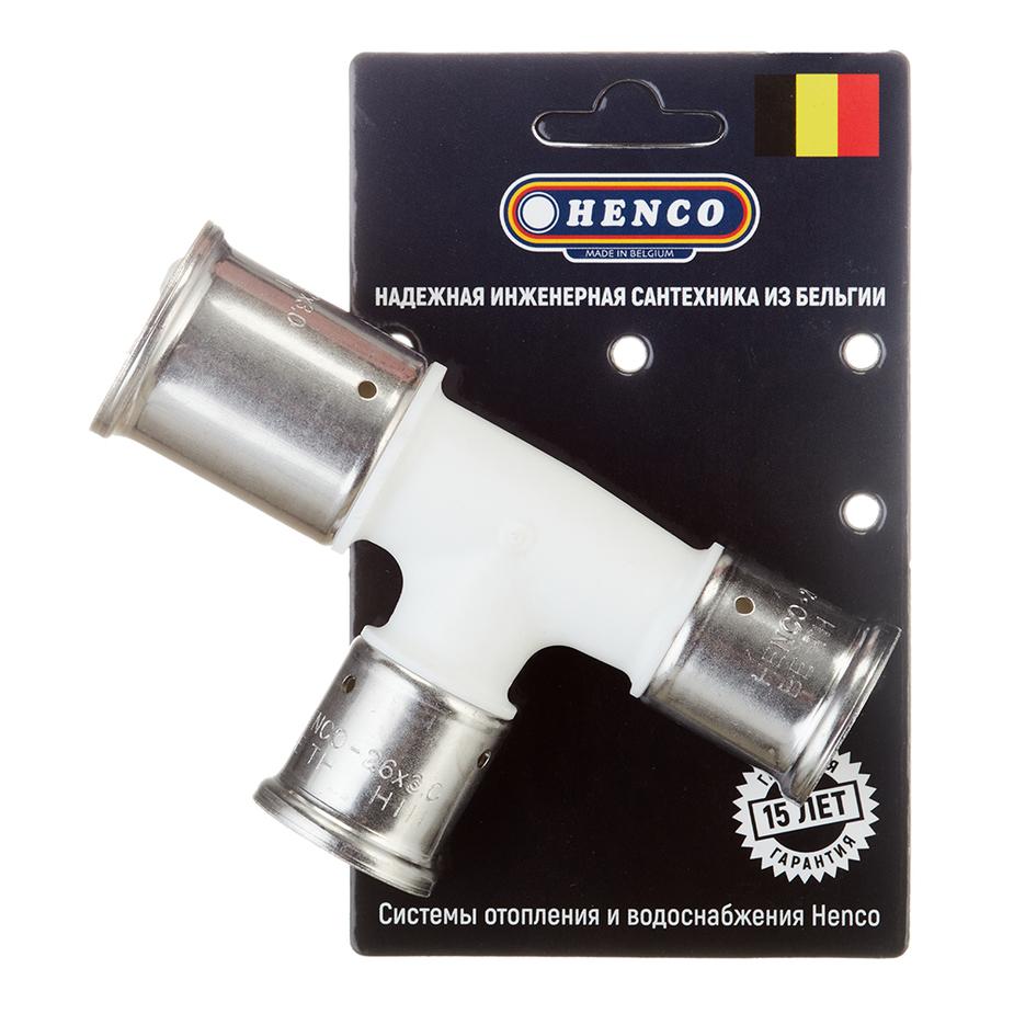 Тройник Henco (11PKW-322626) 32(пресс) х 26(пресс) х 26(пресс) белый PVDF Тройник Henco (11PKW-322626) 32(пресс) х 26(пресс) х 26(пресс) белый PVDF