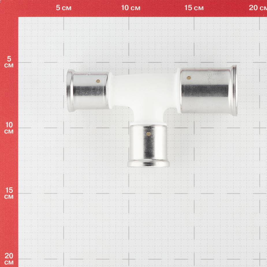Тройник Henco (11PKW-322626) 32(пресс) х 26(пресс) х 26(пресс) белый PVDF Тройник Henco (11PKW-322626) 32(пресс) х 26(пресс) х 26(пресс) белый PVDF