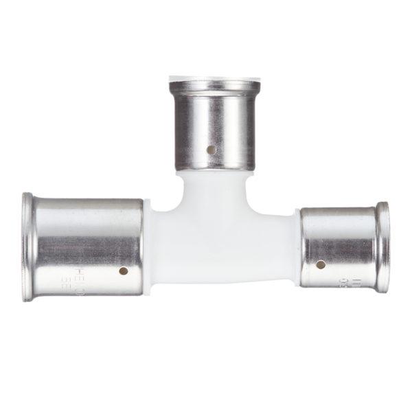 Тройник Henco (11PKW-322626) 32(пресс) х 26(пресс) х 26(пресс) белый PVDF Тройник Henco (11PKW-322626) 32(пресс) х 26(пресс) х 26(пресс) белый PVDF