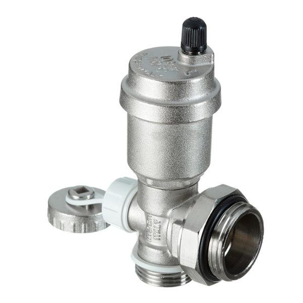 Тройник коллекторный Stout (SMS-1000-010001) 1 с автоматическим воздухоотводчиком и дренажным вентилем