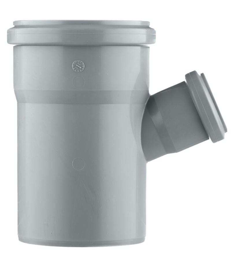 Тройник Ostendorf d110х50 мм 67° пластиковый для внутренней канализации Тройник Ostendorf d110х50 мм 67° пластиковый для внутренней канализации