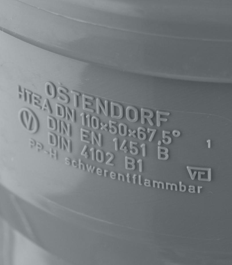 Тройник Ostendorf d110х50 мм 67° пластиковый для внутренней канализации Тройник Ostendorf d110х50 мм 67° пластиковый для внутренней канализации